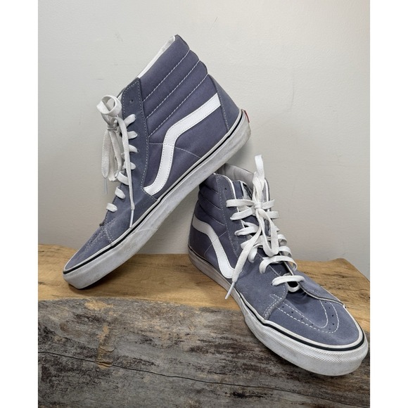 Vans Shoes - Vans Sk8-Hi Mens 12 Gray White Athletic Casual Skate Shoes Sneakers Streetwear